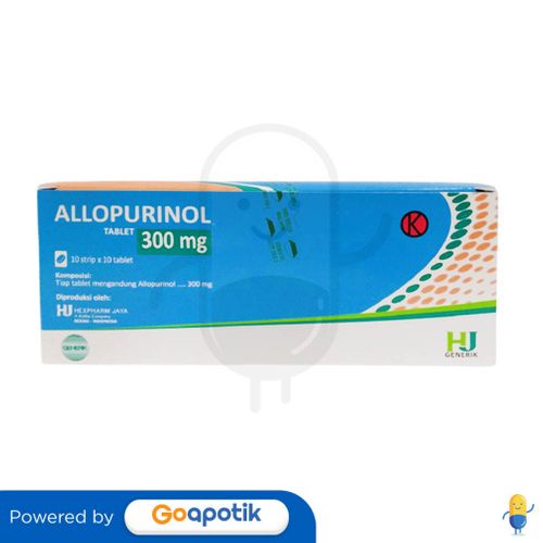 ALLOPURINOL HEXPHARM 300 MG BOX 100 TABLET