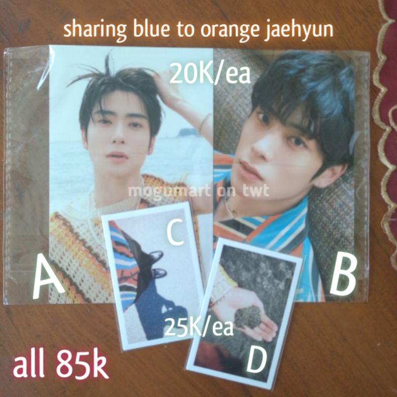 wts want to sell open sharing opshar blue to orange bto set nct 127 pc photocard film photo self pho