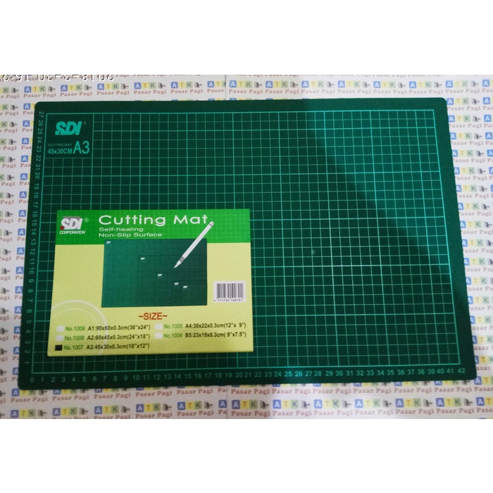 

Terlaris Cutting Mat Cutting Mate Ukuran A3 -Sdi Self Healing Cutting Mat A3