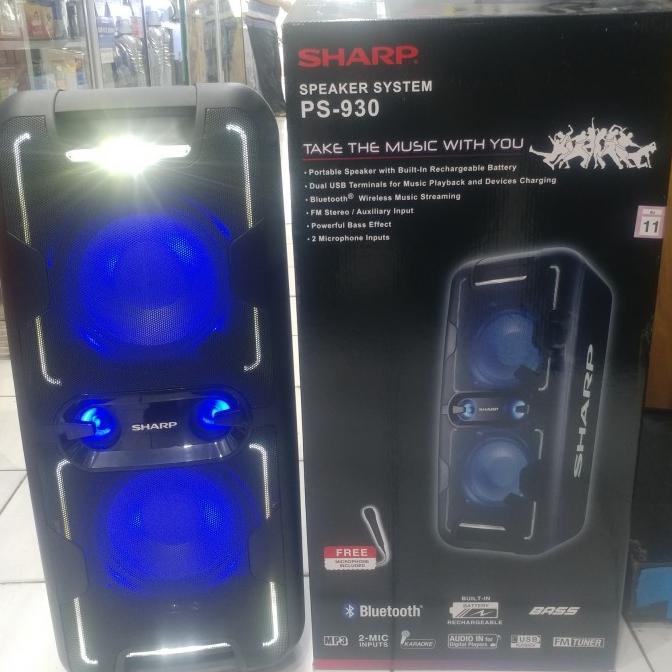 New Sharp Audio Speaker Bluetooth Ps-930 Kulitkuacistore