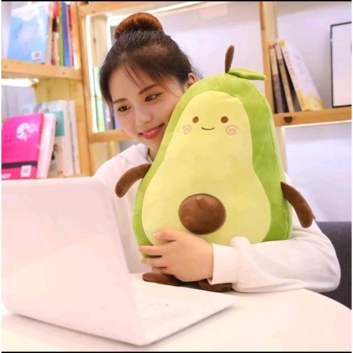 Terlaris Boneka Bantal Dan Guling Buah Alpukat Jumbo/Boneka Buah Alpukat Hijau