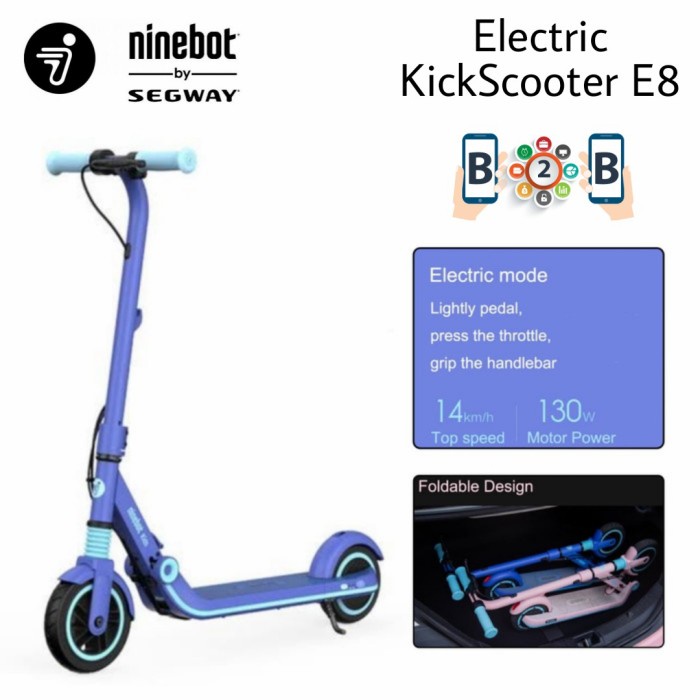 Terlaris Ninebot E8 Ekickscooter - Segway Electric Scooter - Skuter Anak