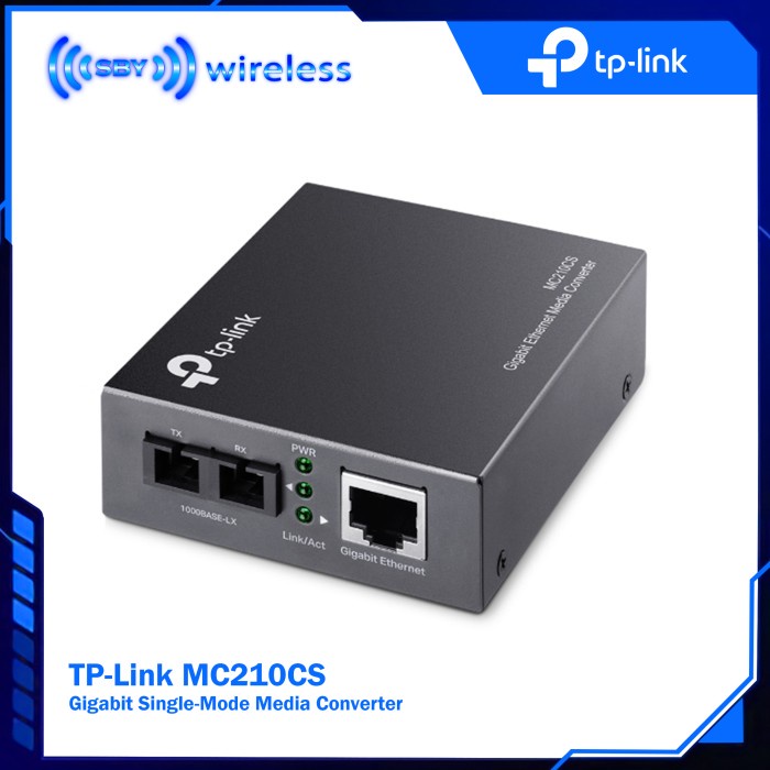 TPLINK MC210CS - Gigabit Single-Mode Media Converter Fo To LAN Gigabit
