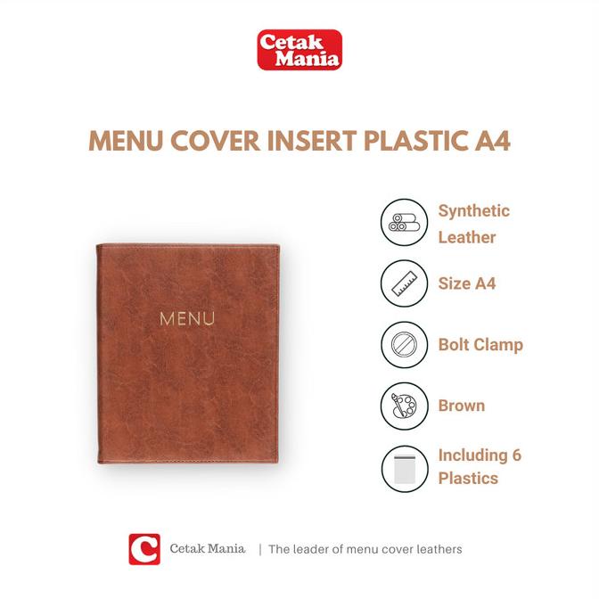 

BUKU MENU RESTORAN ISI PLASTIK A4 - READY STOCK