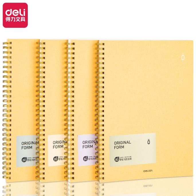 

Deli Loose Leaf Notebook/ Buku Tulis Spiral A5/B5 80Sheets Glx580