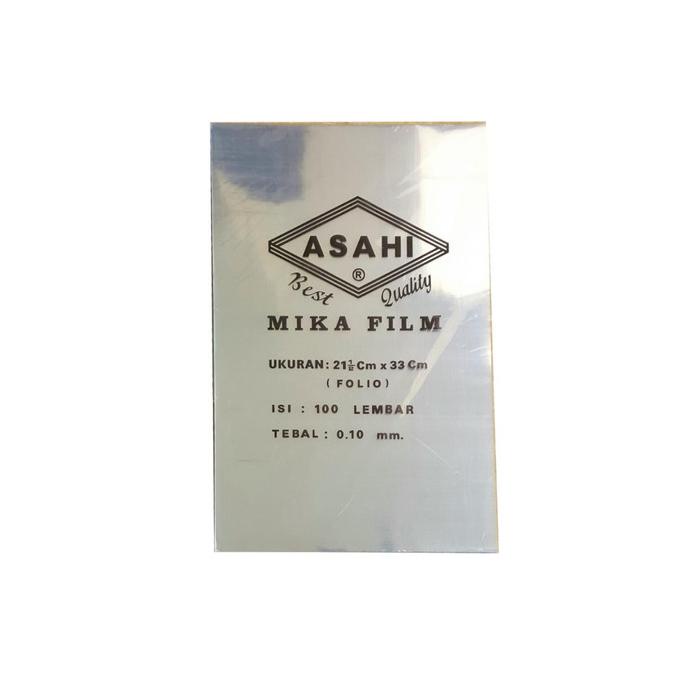 

Mika Jilid Film Asahi Folio/A4 Bening 0.10 mm (100 Lembar) atk