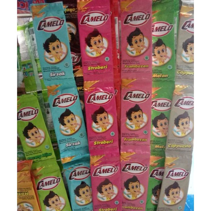 

Terlaris BAHAN ICE CREAM CAMELO / ES CAMELO 180 BUNGKUS ( 18 RENCENG ) BERAT 1 KG