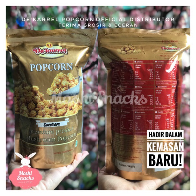 

Pasti Murah.. deKarrel Popcorn Pouch Foil Gold Halal / Popcorn For Kids J8N