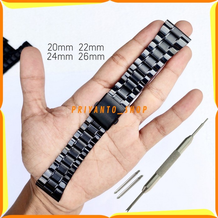 HOT SALE!!! STRAP TALI JAM TANGAN RANTAI EXPEDITION 20MM 22MM 24MM 26MM BONUS PEN TERBARU