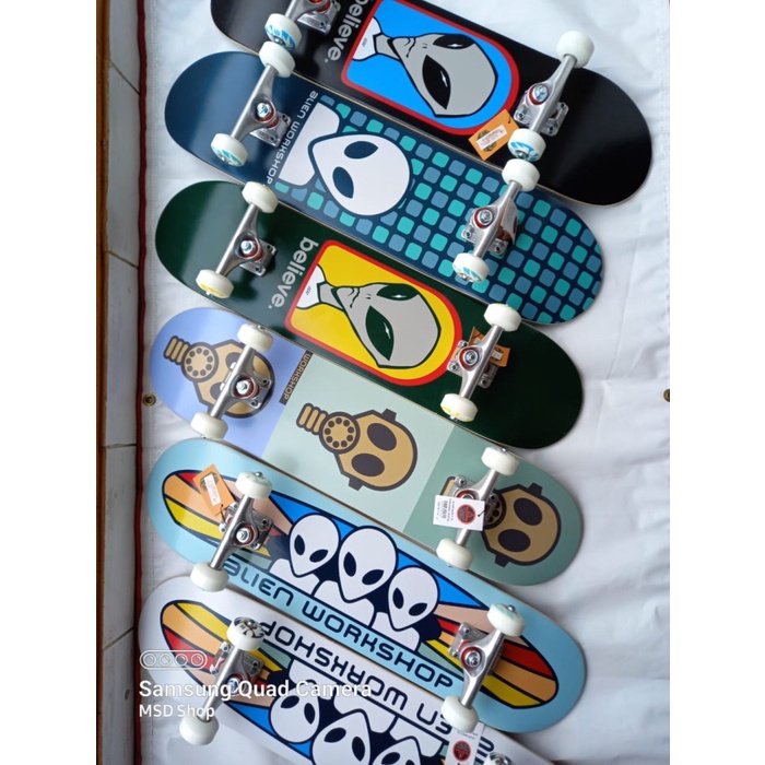 Terlaris Skateboard Complete Deck Full Set Alien Workshop