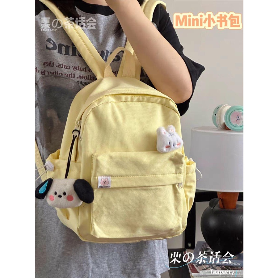 tas bahu mini kartun lucu tas sekolah kecil tas sekolah wanita mahasiswa tas ransel kecil Maiden ins