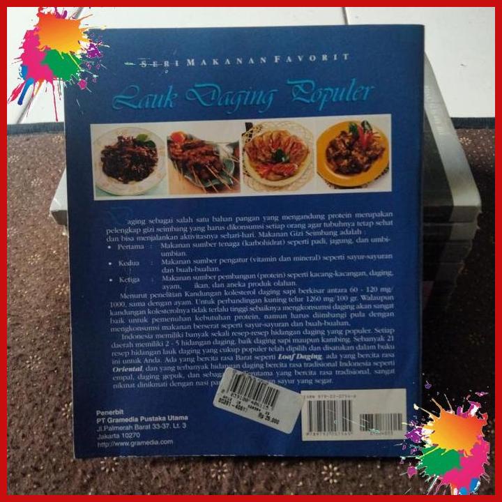 

buku seri makanan favorit lauk daging populer. nyonya rumah. [nau]