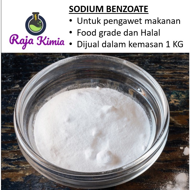 

ヂ Sodium Benzoat/ Natrium Benzoat/ Benzoate/ Pengawet Makanan - 1 KG ,,,