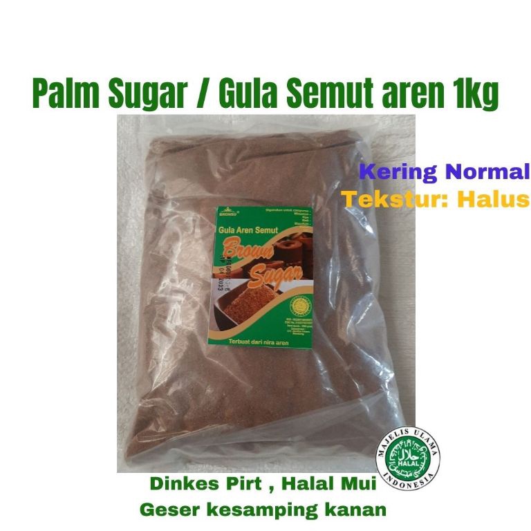 

レ Palm Sugar Murni Gula Aren Semut Asli 1kg tekstur Halus Brown sugar good quality ⇊
