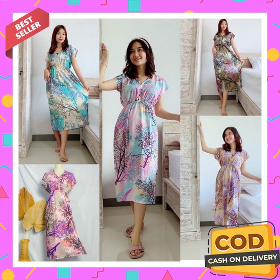 Daster Viral Kekinian Wanita Dewasa Sexy Hamil Santai Rumahan Homidres Daster Manohara Bali /Dress