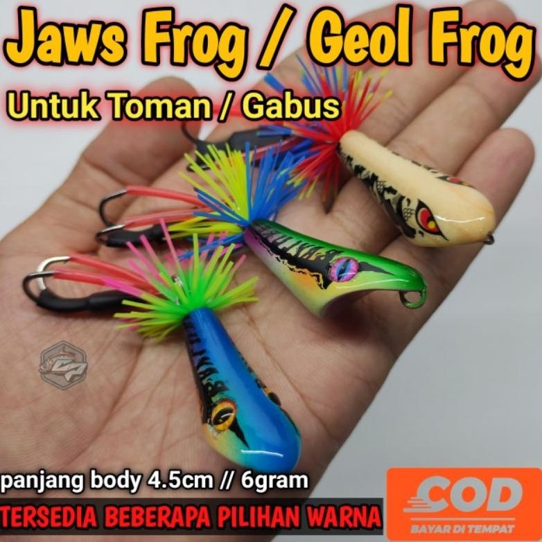 BISA COD JAWS FROG / GEOL FROG / UMPAN GABUS / UMPAN TOMAN LARIS