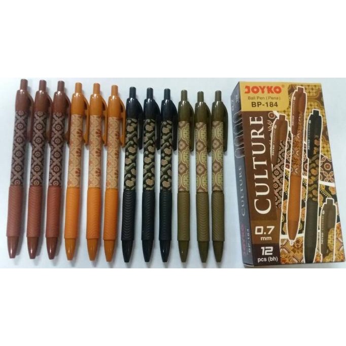 

Ballpoint Culture Batik Joyko Bp-184 0,7 Hitam (Pack 12 Pcs)