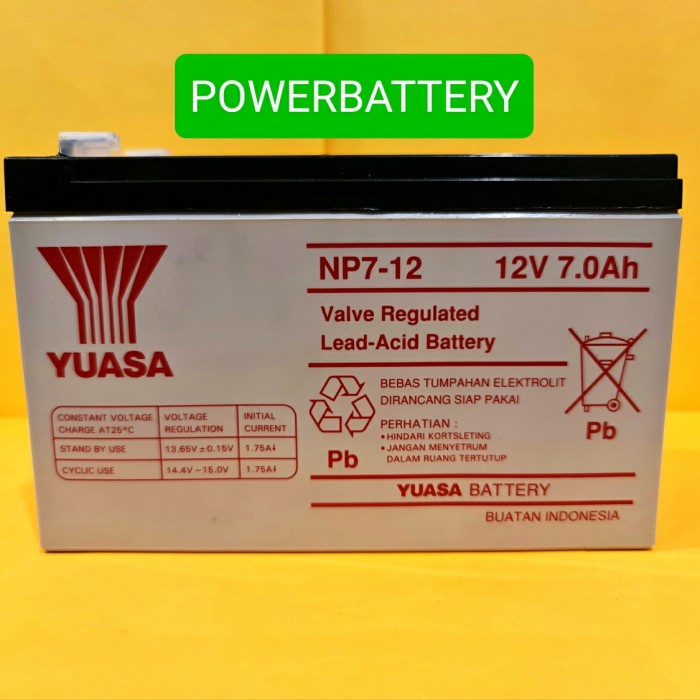 Aki Kering Yuasa Np7-12 12V 7.0Ah