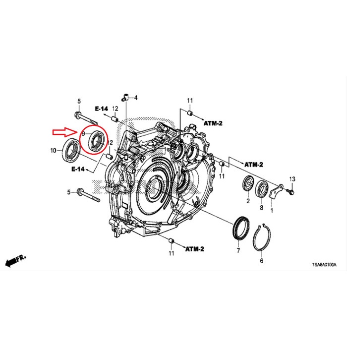 Seal Driveshaft drive shaft Kanan Honda Brio BRV Mobilio Original ORIGINAL