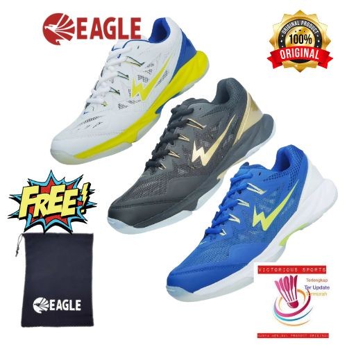 Terlaris Sepatu Eagle Badminton Bulutangkis Eagle Pnr Superblast Super Blast Or