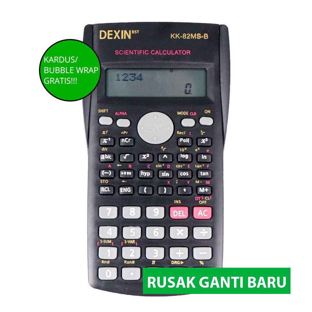 

(BISA COD!!!) DEXIN Kalkulator Elektronik Scientific Calculator - KK-82MS-B