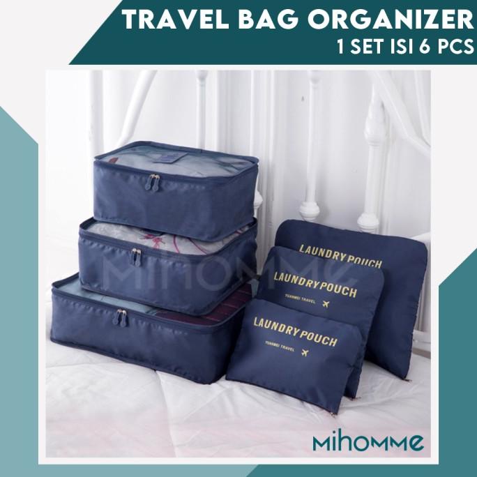 Travel Bag (Tas Travel) Organizer (6in1) Laundry Pouch