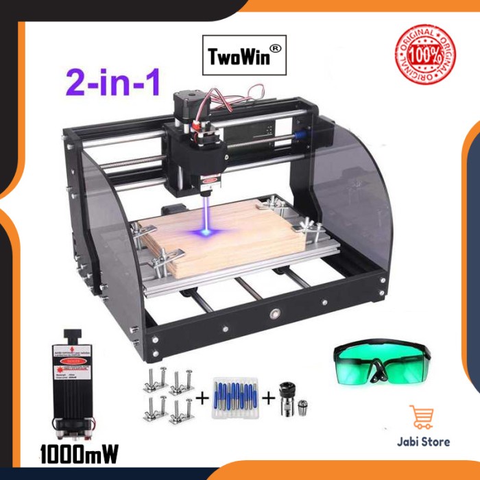 

Terlaris Mesin Cnc Pro Max Router 3018 Laser Engraver Ukir Grafir Kayu 1000Mw