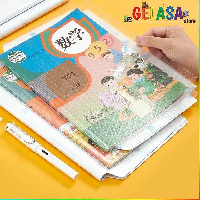 

[KODE PRODUK GMBCL6996] Gelasa Sampul Buku Stiker Self Adhesive Book Cover Waterproof isi 10 lembar atau 5 lembar