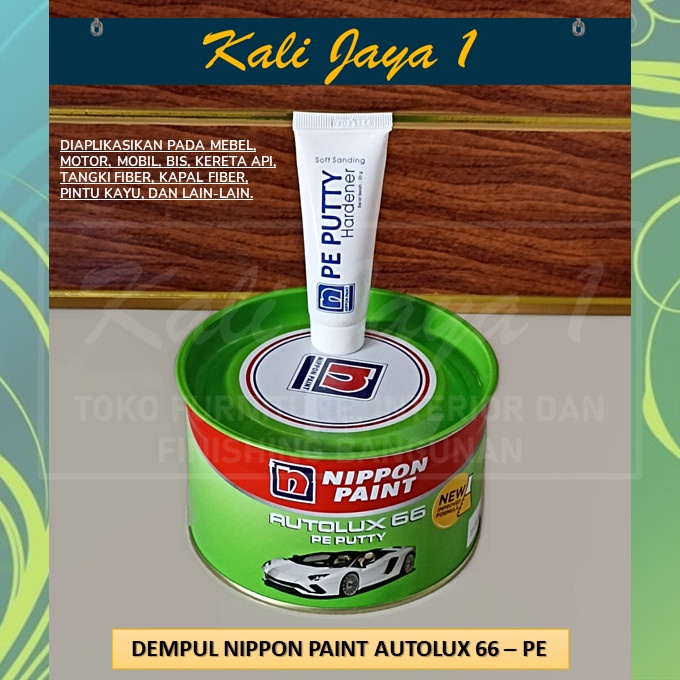 Terlaris Dempul Nippon Autolux 66-Pe Putty / Dempul Mobil Besi Plastik Fiber