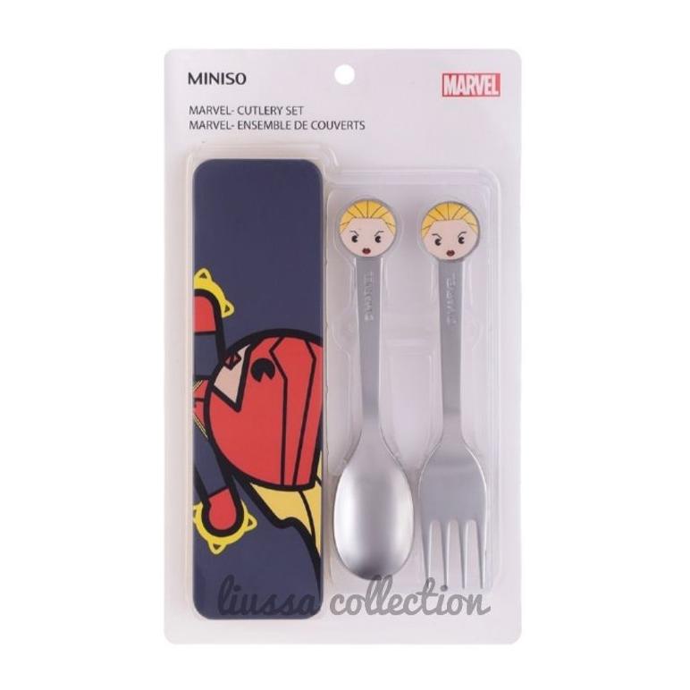 Grosir Alat Makan Miniso - Marvel Cutlery Set Msx