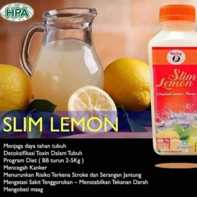 

Slim Lemon HPA Pak Haji - Sari Jeruk Lemon Murni - Pelangsing Alami