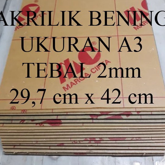 

[KODE PRODUK CJ7JV6188] Lembaran Akrilik Marga Cipta A3 2mm