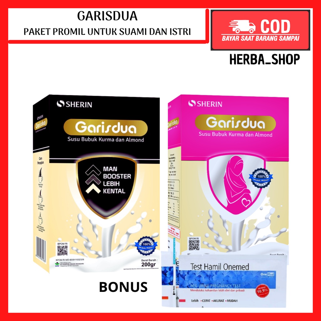 

PAKET 2 PCS Susu PROMIL For women dan men 200g - Susu etawa PREMIUM GARISDUA garis dua