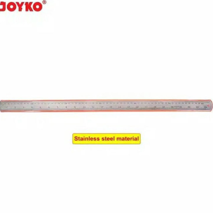 

[KODE PRODUK HLSPA9136] Stainless Steel Ruler / Penggaris Besi Joyko RL-ST60 60 cm 60cm
