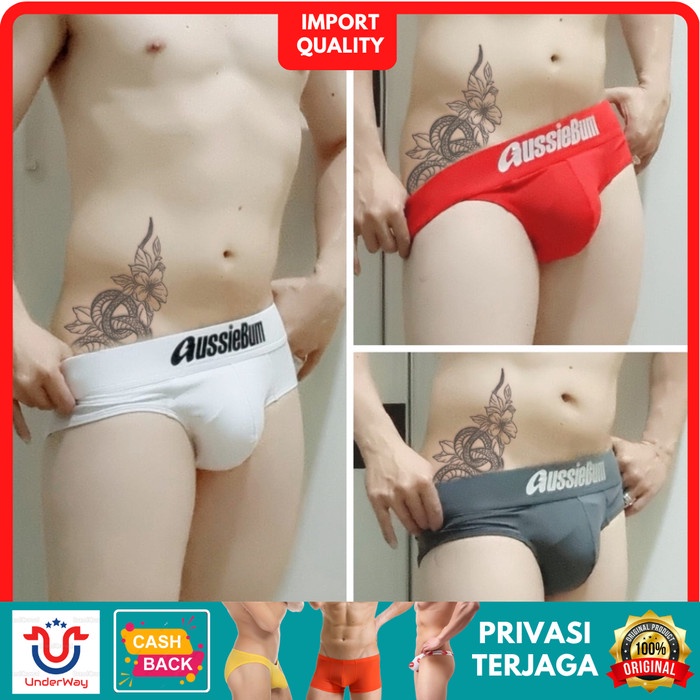 Best Seller Aussiebum Celana Dalam Pria Brief Import Sexy Men'S Underwear Renang