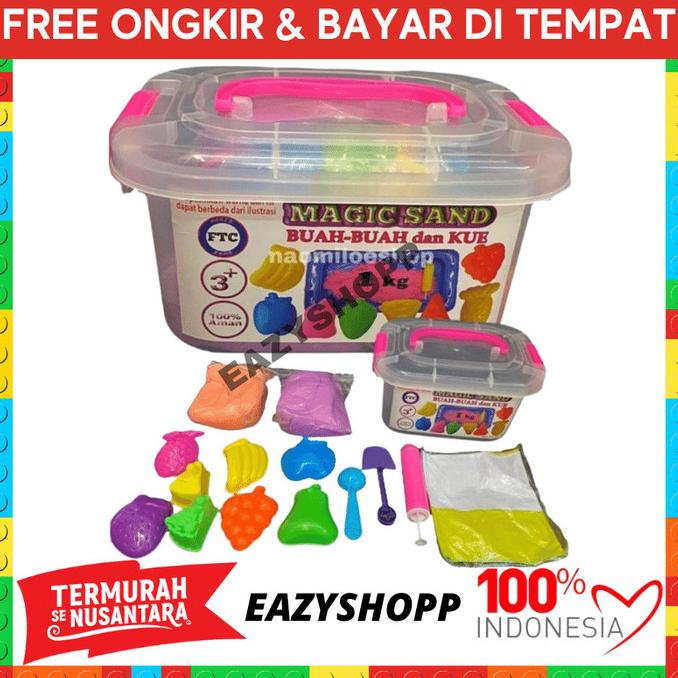 Mainan Pasir Pasiran Pantai Ajaib Kado Anak Anak Edukasi 1 Set Lengkap