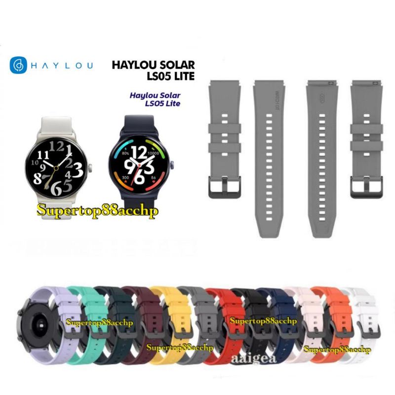 Strap Smartwatch Haylou Solar LS05 Lite Rubber Tali Jam Tangan