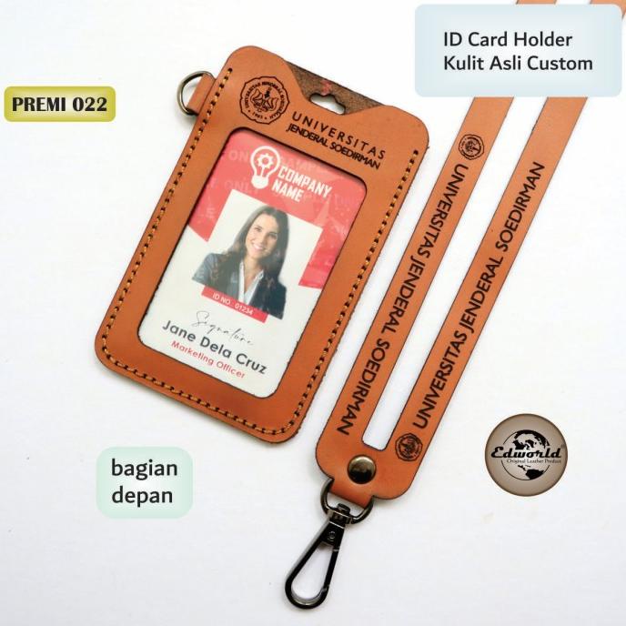 

Id Card Holder Kulit Costum Nama & Intansi/Perusahaan 1 Slot Card