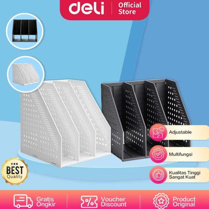 

Deli Document Desk Organizer / Rak Kertas Mempunyai 3Slot E79003