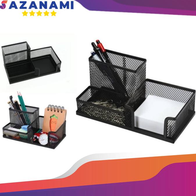 

Desk Set 9058 Tempat Alat Tulis Besi Pencil Desk Pen Holder 9058