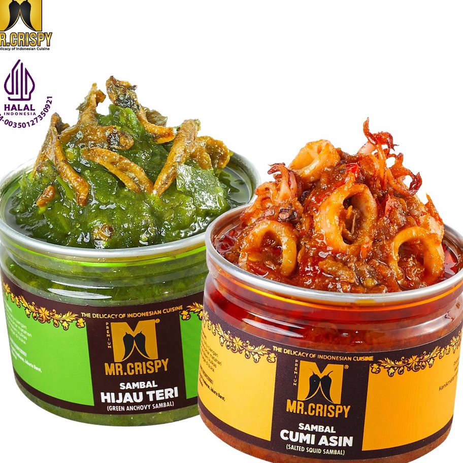 

Model Terkini Paket Sambal Mr.Crispy/Paket Sambal 2 Pcs Kirim Sekarang