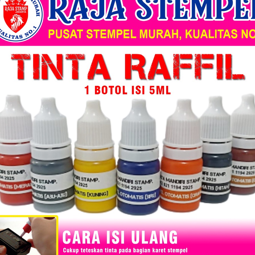 

MPPT0205㊦ Tinta Raffil Stempel Otomatis /Botol 5ml ㊌