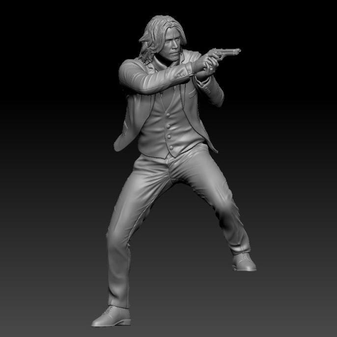 >>>>>] figure skala 1/64 john wick shot gun