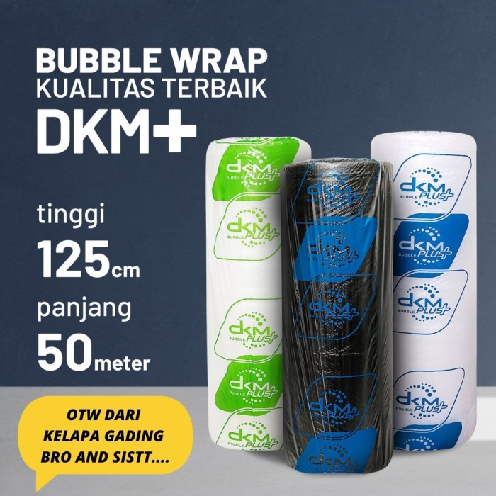 

Bestseller Bubble Wrap Bening Bubble Wrap Hitam Buble Wrap Dkm + 125Cm X 50M