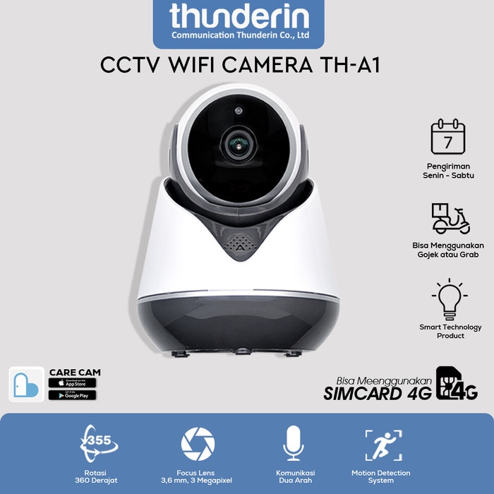 Terlaris Camera Cctv Wifi Thunderin Support Modem Usb 4G Th-A1