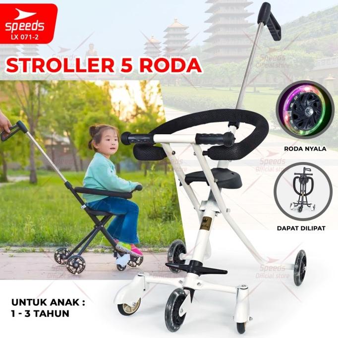 Stroller Bayi Anak PMB Kereta Dorong Bayi Anak Mini Trike Roda 5 S06
