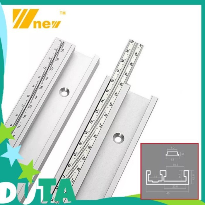 Brand NEW 60cm Miter T-track Type 45mm Rel Meja Potong Table Saw