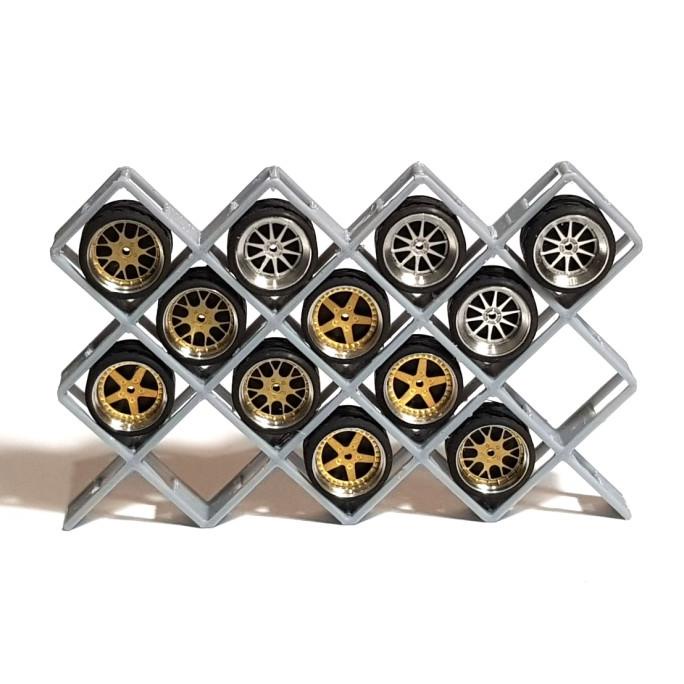 /////] Rak ban velg 4x2 hotwheels tomica skala 1/64 diorama diecast diagonal