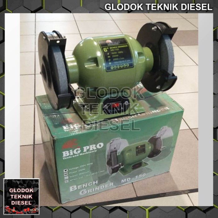 Terlaris Mesin Gerinda Duduk 6 Inch Bench Grinder 6" Termurah Terbaik 