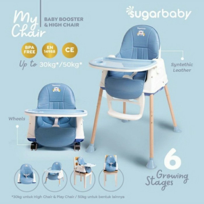 Terlaris Sugar Baby High Chair 6In1 - Meja Makan Bayi Dan Anak